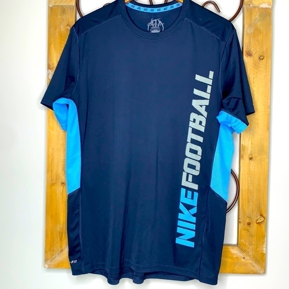 Nike Football Dri Fit Mesh Back Short Sleeve Shirt - Picture 1 of 7
